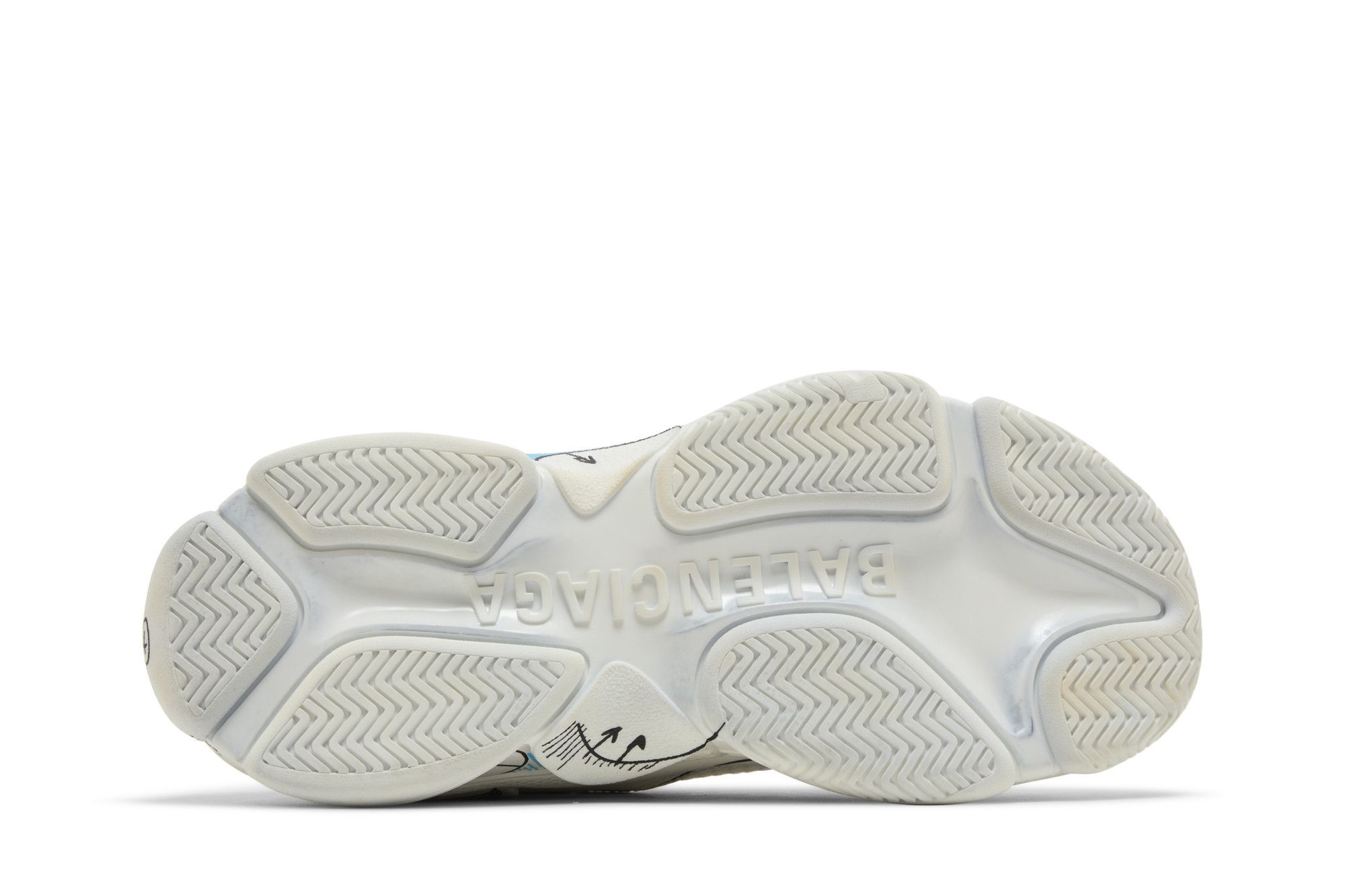Shop Balenciaga Triple S Sneaker ''Sketch - Weiß'' 536737-W3SRB-9014
