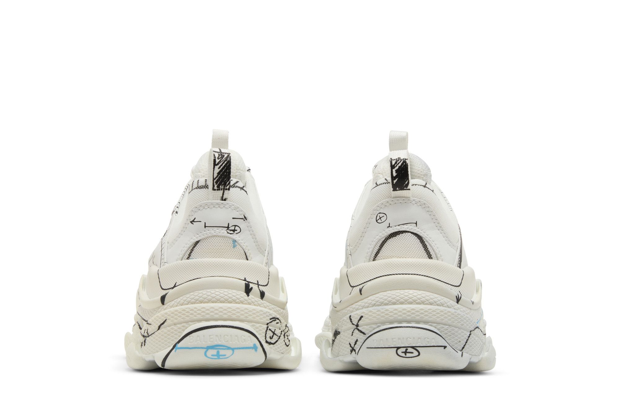 Details for Balenciaga Triple S Sneaker ''Sketch - Weiß'' 536737-W3SRB-9014