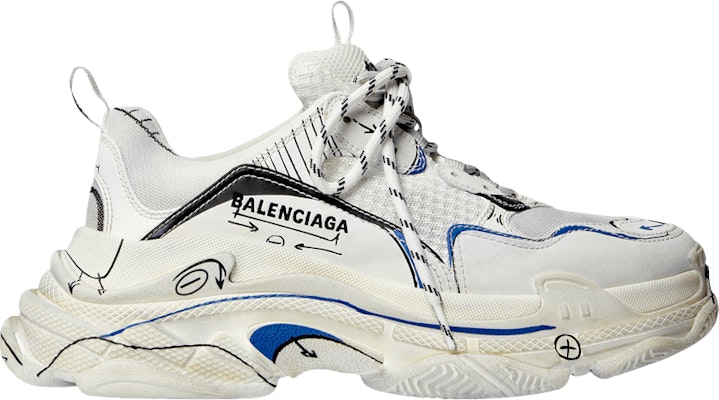 巴黎世家 Triple S 运动鞋 '素描白' 536737-W3SRB-9014 Buy 巴黎世家 Triple S 运动鞋 '素描白' 536737-W3SRB-9014