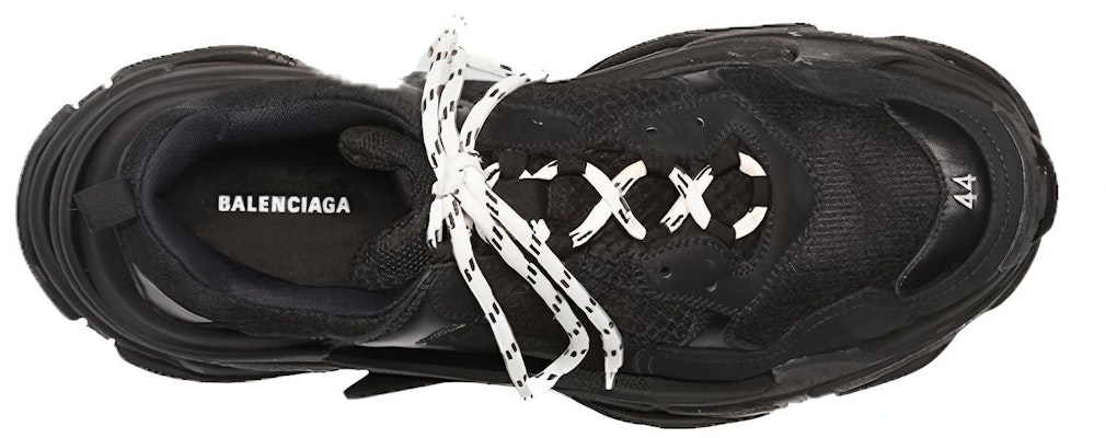 Balenciaga Triple S Sneaker 'Triple Black' 534162-W09O1-1000 Lookbook Balenciaga Triple S Sneaker 'Triple Black' 534162-W09O1-1000