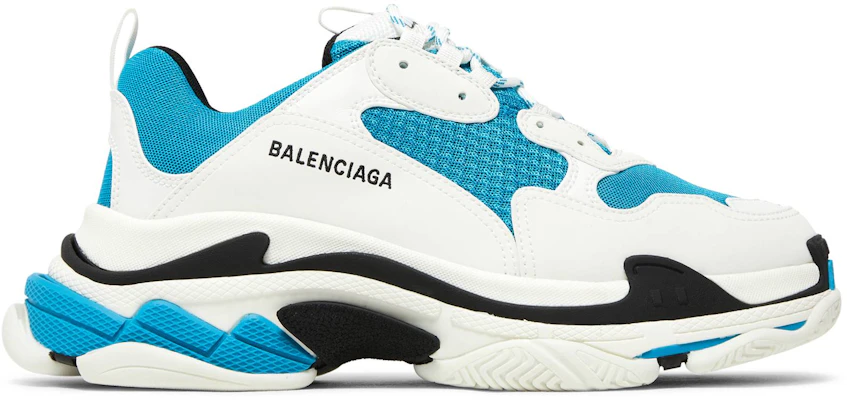Balenciaga triple s blue black deals white