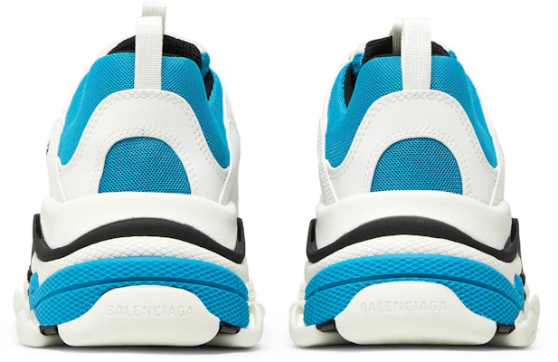 巴黎世家 Triple S 运动鞋 '白色加勒比蓝' 536737-W2FW5-9941 Details for 巴黎世家 Triple S 运动鞋 '白色加勒比蓝' 536737-W2FW5-9941