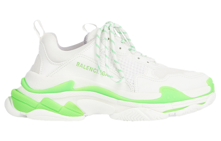 Balenciaga Triple S Sneaker 'White Fluo Green' 圖 2
