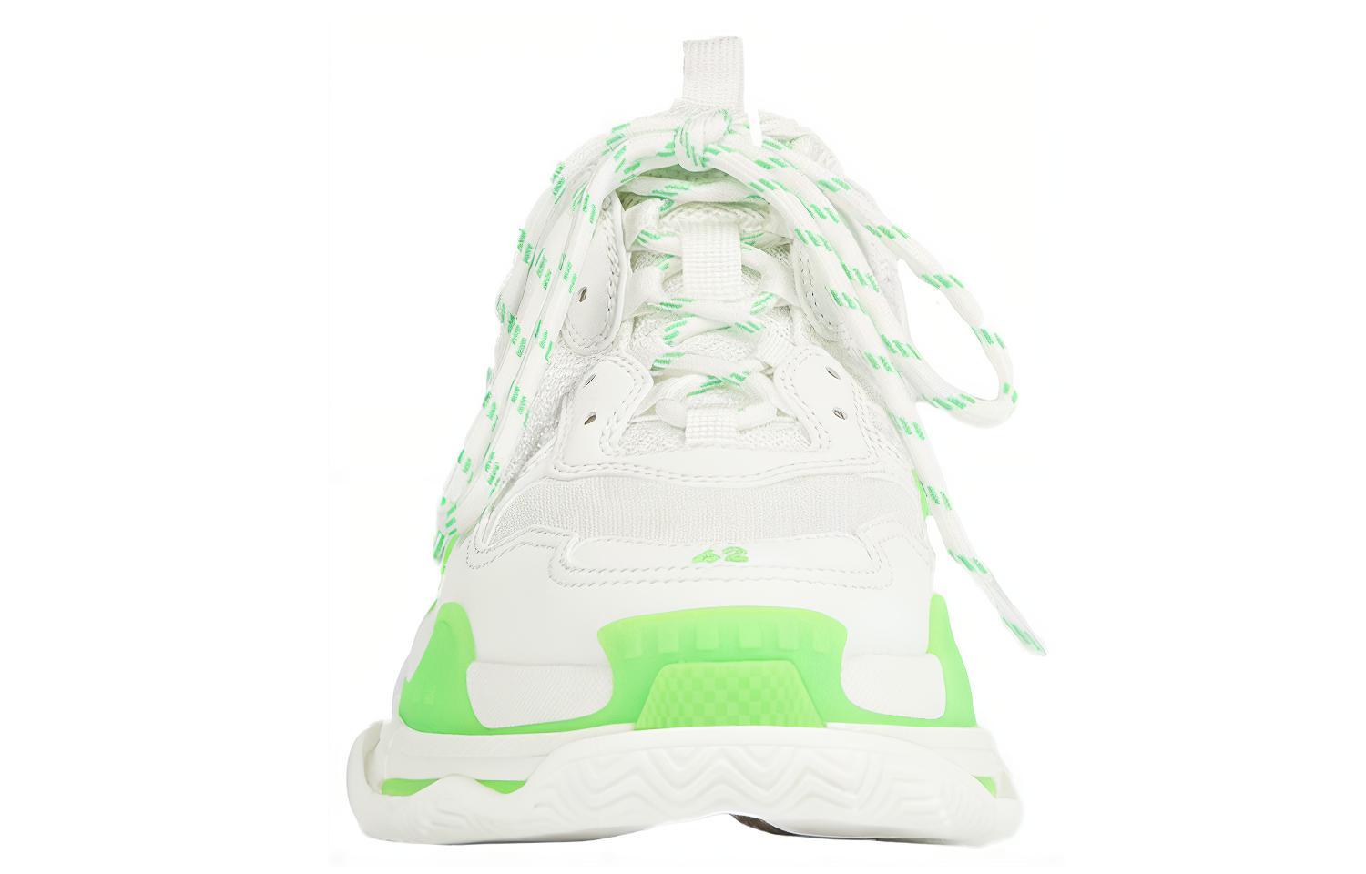 Balenciaga Triple S Sneaker 'White Fluo Green' 圖 3