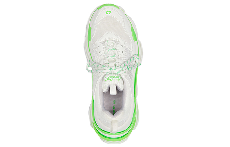 Balenciaga Triple S Sneaker 'White Fluo Green' 圖 4