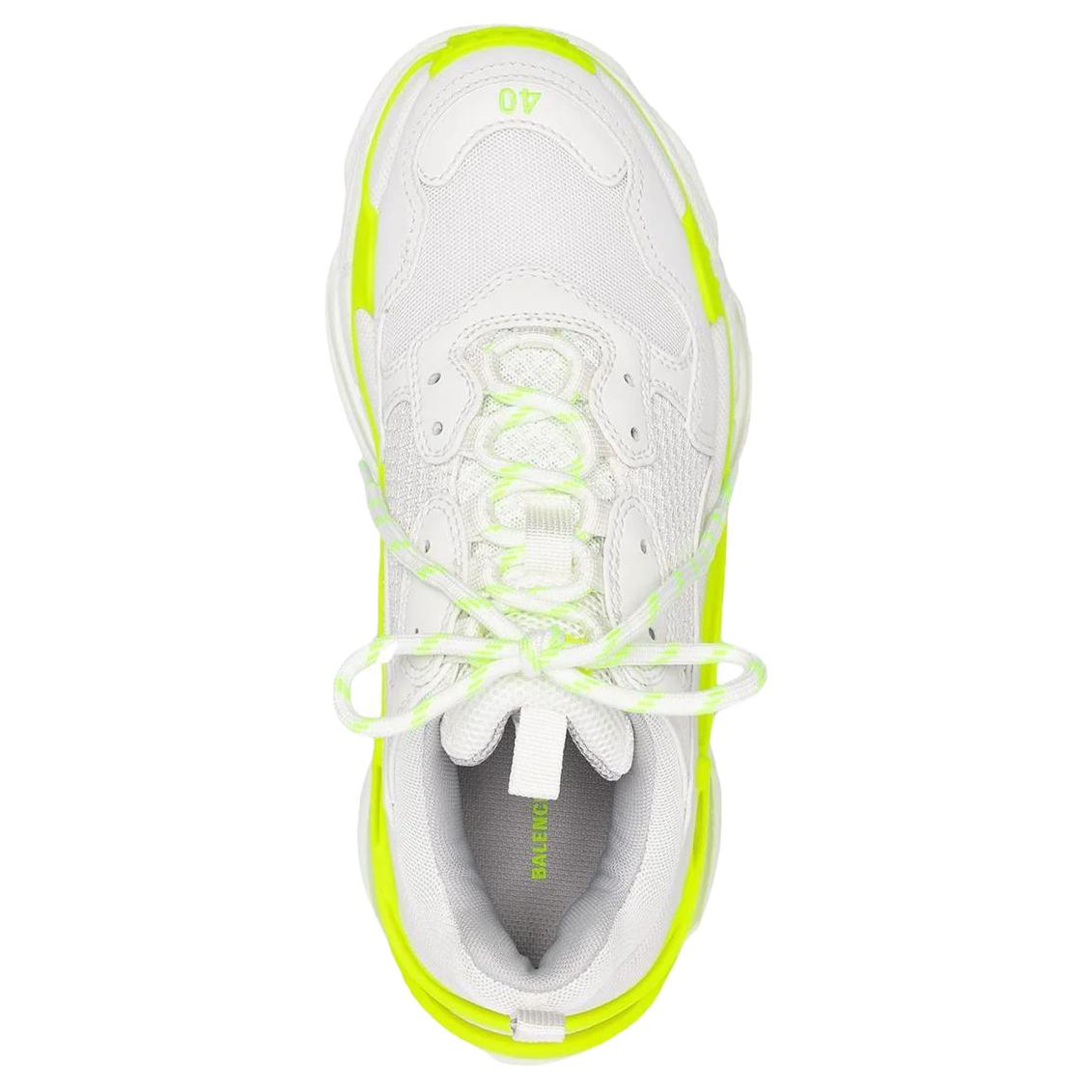 Purchase バレンシアガ トリプルS 白/蛍光イエロー
(Barenshiaga Toripuru S Shiro/Keikou Ieroo) 536737-W2CA3-7390