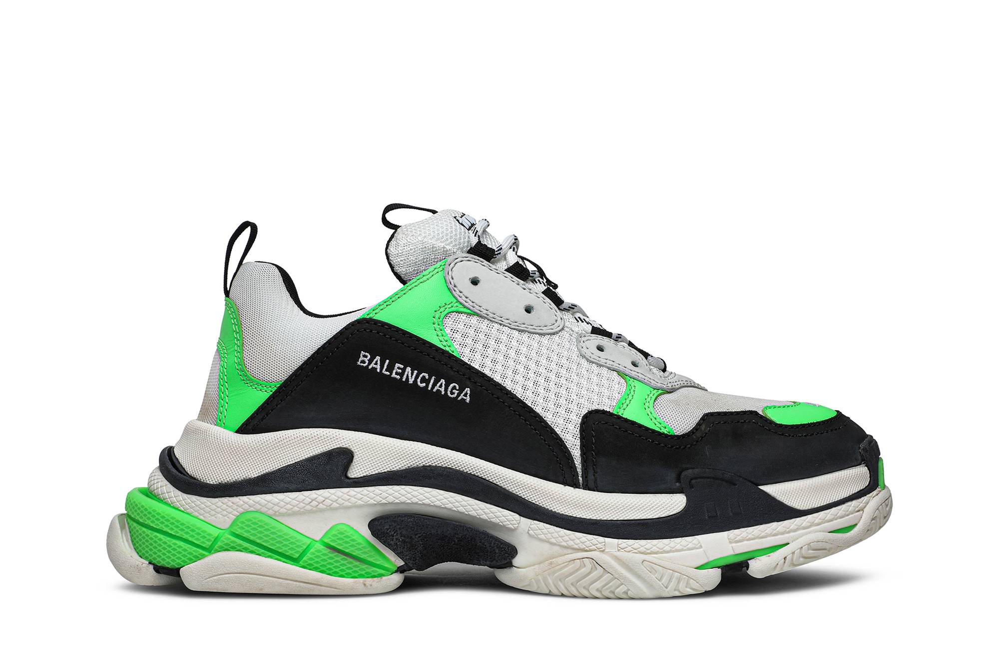 Balenciaga Triple S Sneaker 'White Green Fluo' 536737W09O69063