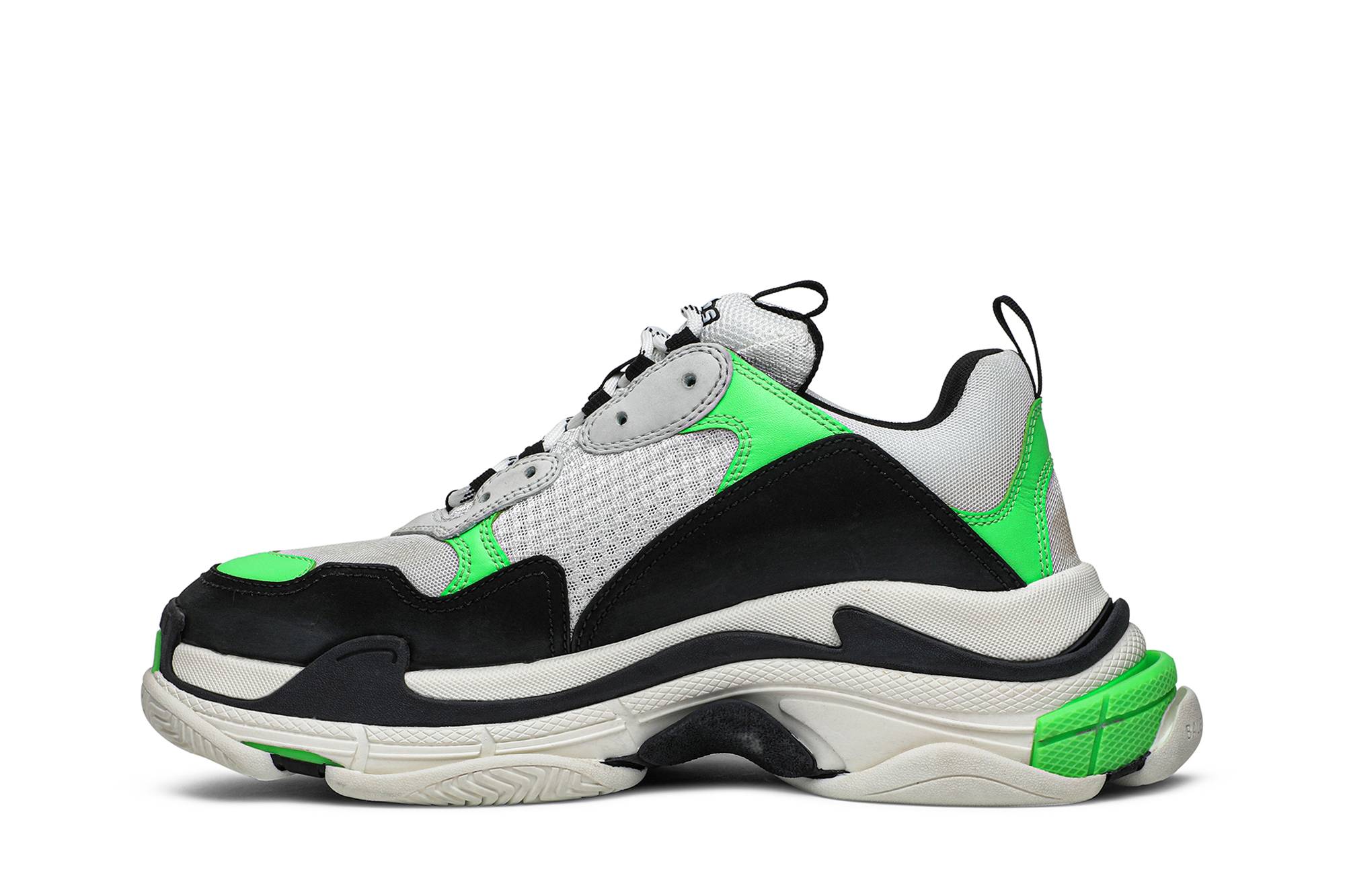 Lookbook Balenciaga Triple S Sneaker 'Putih Hijau Fluo' 536737W09O69063