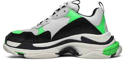 Balenciaga Triple S Sneaker 'Putih Hijau Fluo' 536737W09O69063 Lookbook Balenciaga Triple S Sneaker 'Putih Hijau Fluo' 536737W09O69063