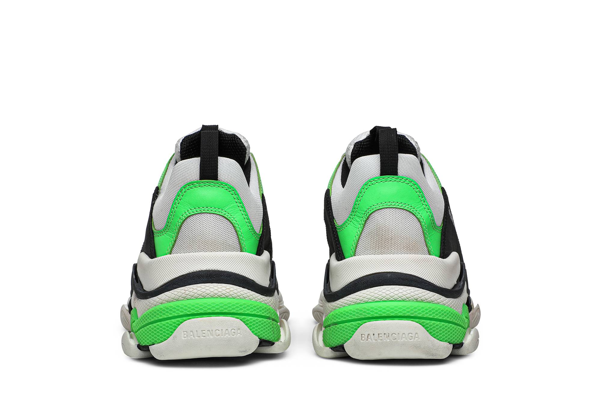 Details for Balenciaga Triple S Sneaker 'Putih Hijau Fluo' 536737W09O69063