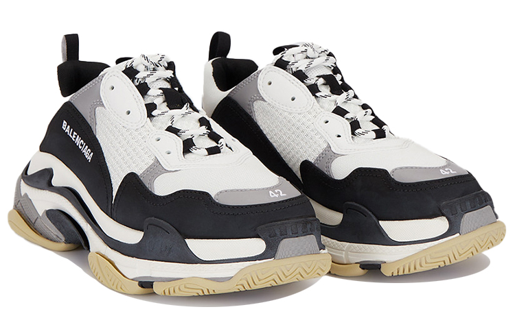 Lookbook 巴黎世家 Triple S 运动鞋“白灰黑” 536737 W09OM 9072