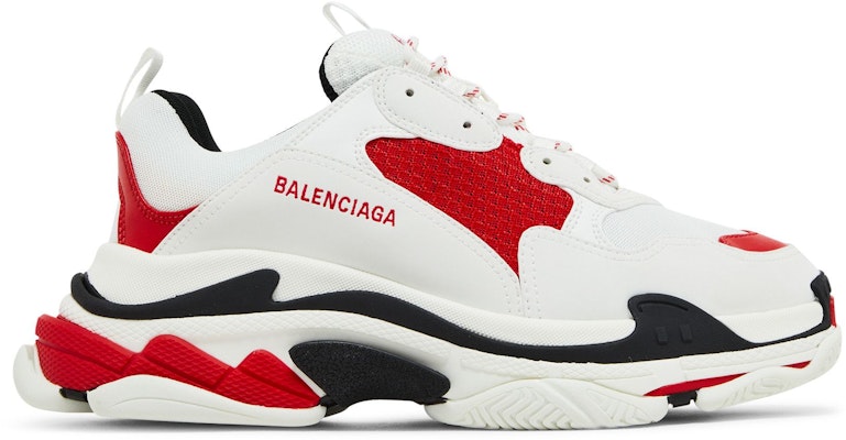 Balenciaga Triple S Sneaker 'Putih Merah Hitam' 536737-W2FW5-1261 Buy Balenciaga Triple S Sneaker 'Putih Merah Hitam' 536737-W2FW5-1261