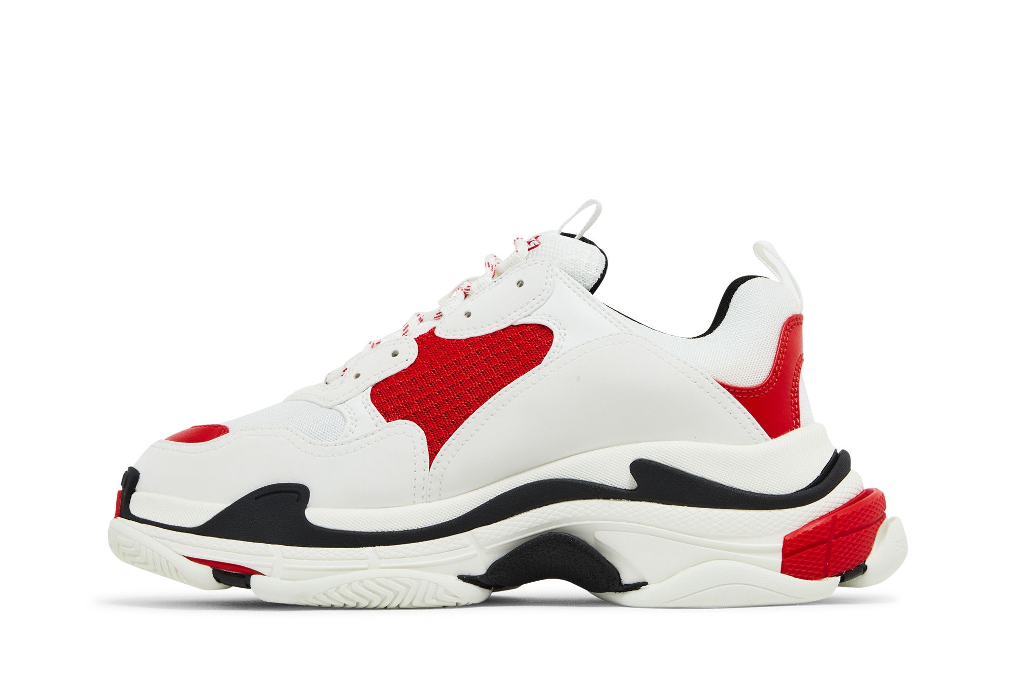 Balenciaga Triple S Sneaker 'White Red Black' 圖 3