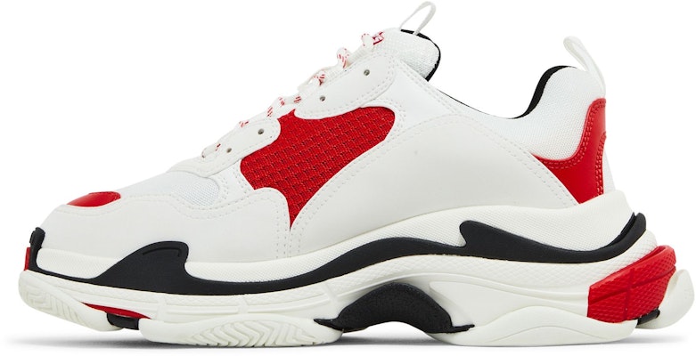 Balenciaga Triple S Sneaker 'Putih Merah Hitam' 536737-W2FW5-1261 Lookbook Balenciaga Triple S Sneaker 'Putih Merah Hitam' 536737-W2FW5-1261