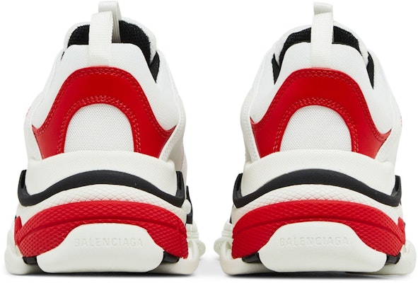 Balenciaga Triple S Sneaker 'Putih Merah Hitam' 536737-W2FW5-1261 Details for Balenciaga Triple S Sneaker 'Putih Merah Hitam' 536737-W2FW5-1261