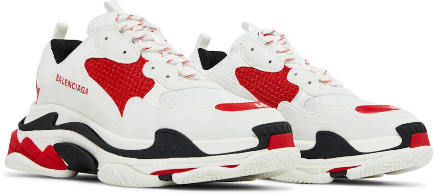 Balenciaga Triple S Sneaker ''Bianco Rosso Nero'' 536737-W2FW5-1261 Cheap Balenciaga Triple S Sneaker ''Bianco Rosso Nero'' 536737-W2FW5-1261