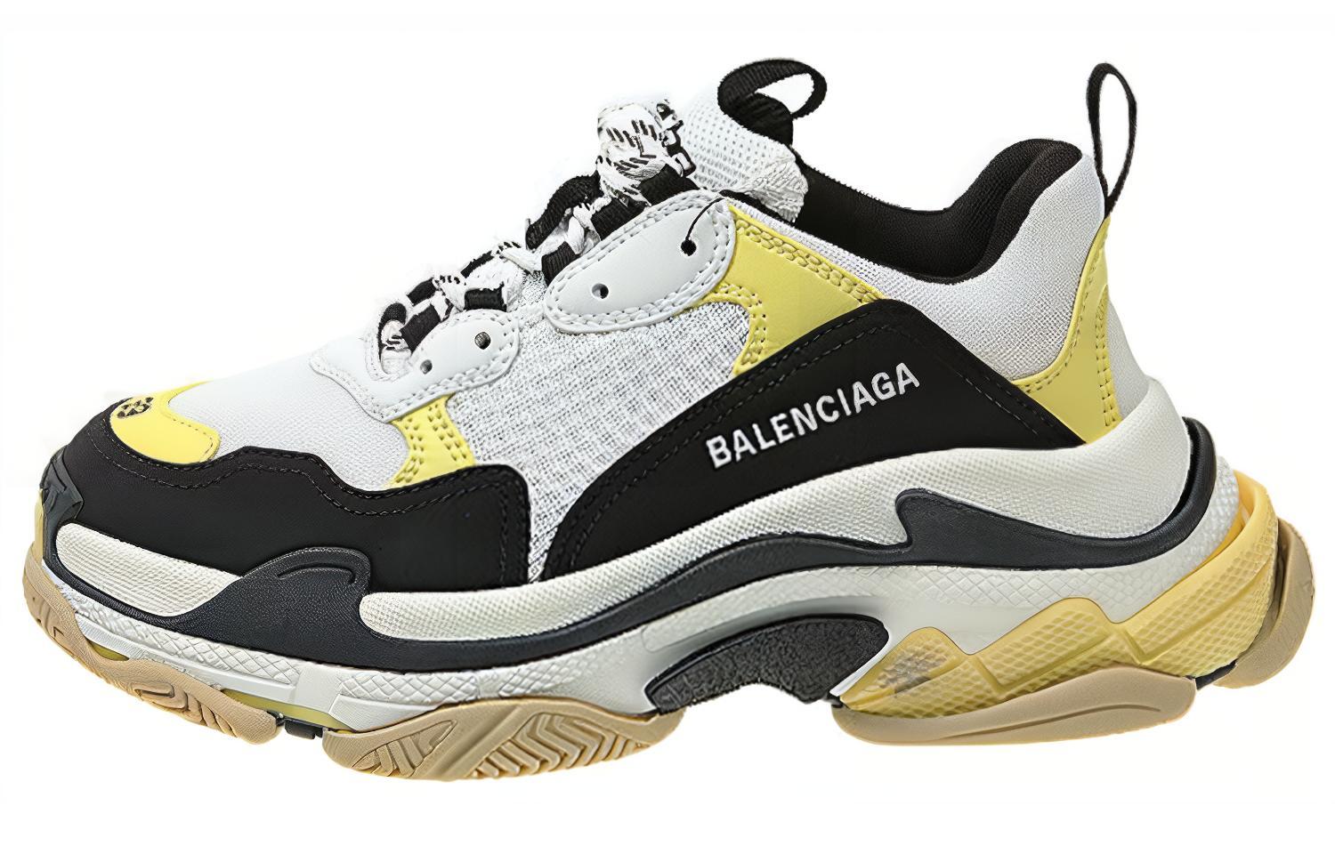 Buy 巴黎世家 Triple S 運動鞋 '黃黑' 536737 W09OM 1023