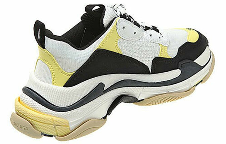 Lookbook 巴黎世家 Triple S 運動鞋 '黃黑' 536737 W09OM 1023