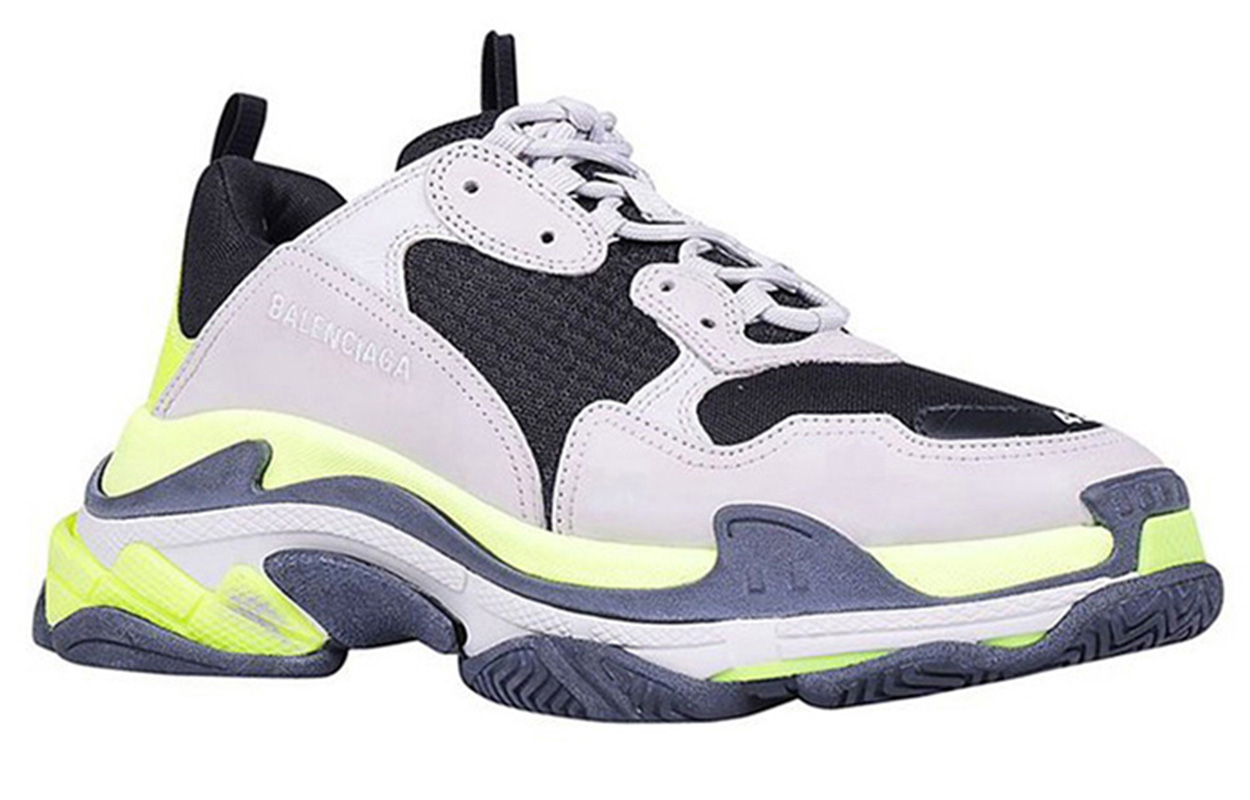 Balenciaga Triple S Sneaker 'Yellow Grey' 圖 3