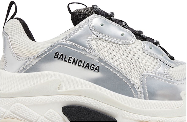 Balenciaga Triple S Sneaker 'Black White Silver' 536737W2FWM8191 Order Balenciaga Triple S Sneaker 'Black White Silver' 536737W2FWM8191