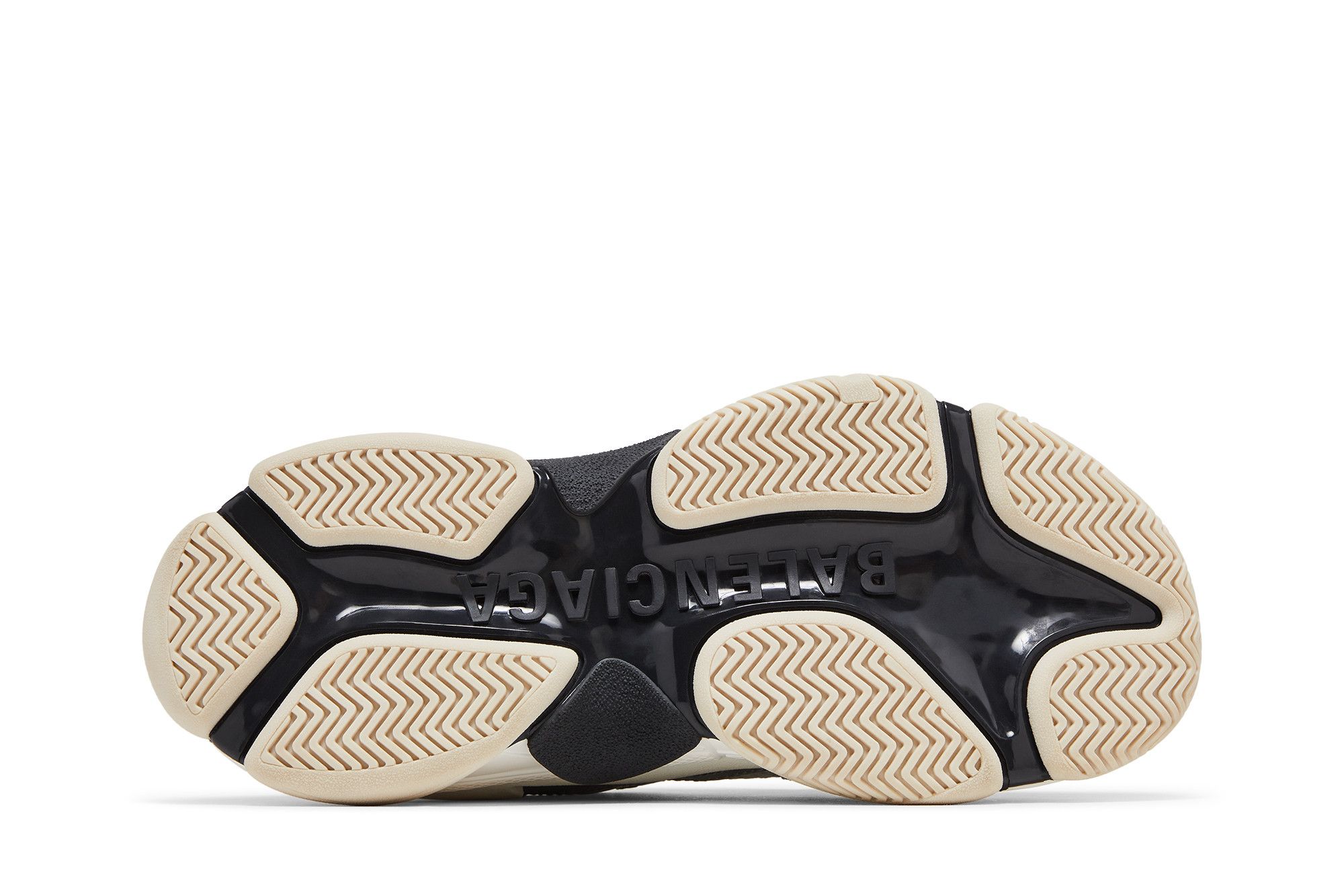 Shop Balenciaga Triple S Sneaker 'Black White Silver' 536737W2FWM8191