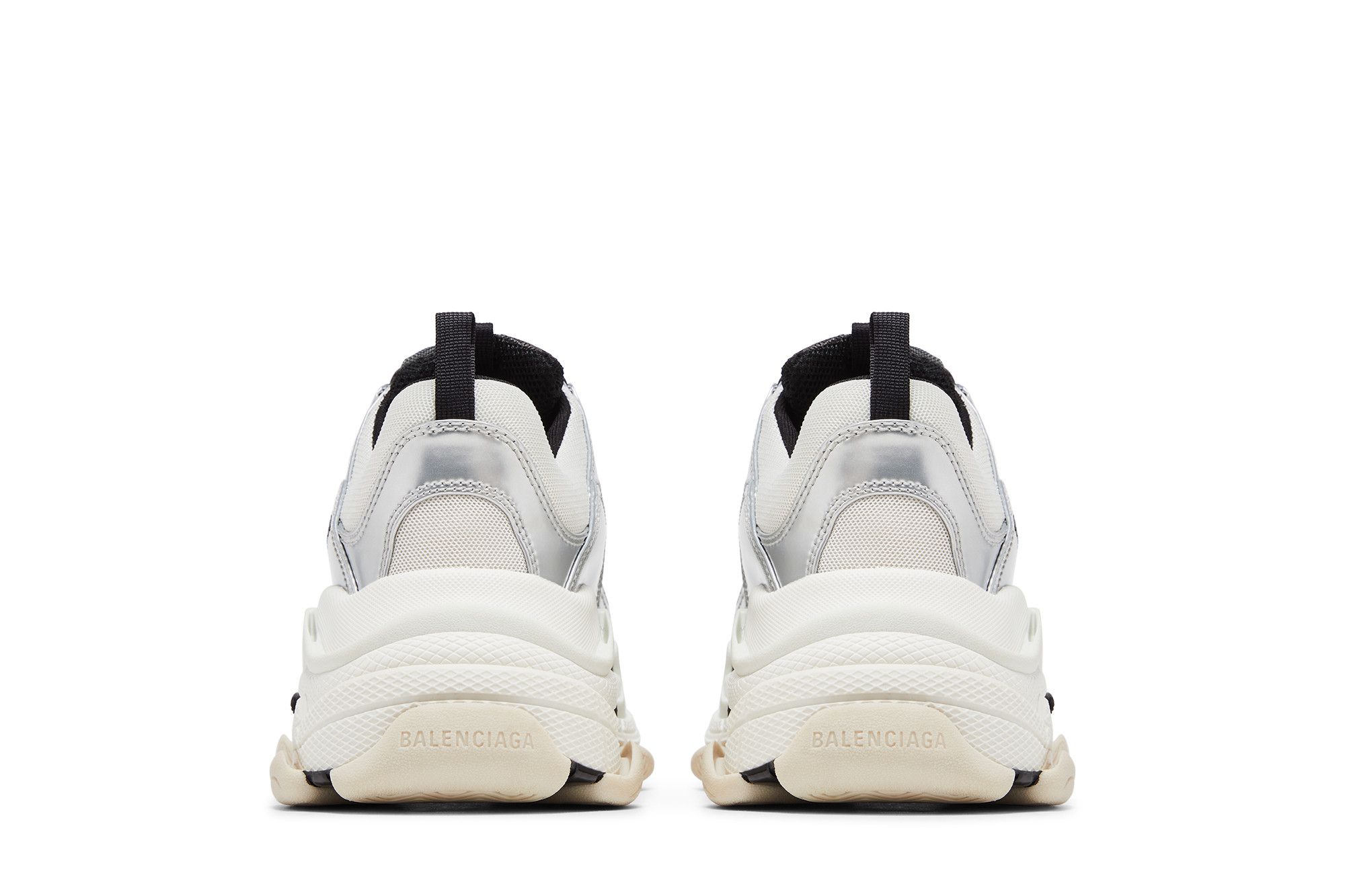 Details for Balenciaga Triple S Sneaker 'Black White Silver' 536737W2FWM8191