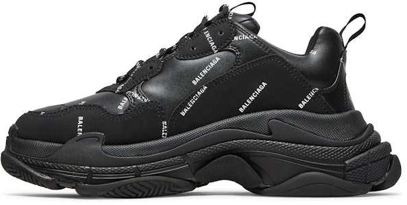 발렌시아가 트리플 S 트레이너 "올오버 로고 - 블랙" 536737 W2FA1 1090 Lookbook 발렌시아가 트리플 S 트레이너 "올오버 로고 - 블랙" 536737 W2FA1 1090