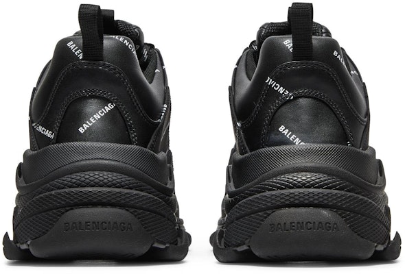All black 2025 balenciaga triple s