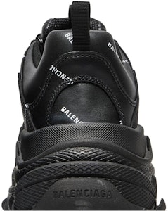 발렌시아가 트리플 S 트레이너 "올오버 로고 - 블랙" 536737 W2FA1 1090 Sizing 발렌시아가 트리플 S 트레이너 "올오버 로고 - 블랙" 536737 W2FA1 1090