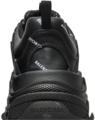 Balenciaga Triple S Trainer 'Logo Hitam Seluruh' 536737 W2FA1 1090 Sizing Balenciaga Triple S Trainer 'Logo Hitam Seluruh' 536737 W2FA1 1090
