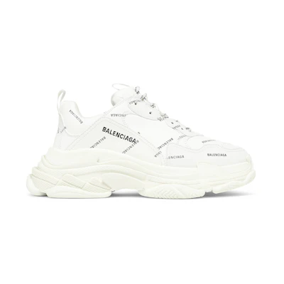 Balenciaga Triple S Trainer 'Allover Logo - White'