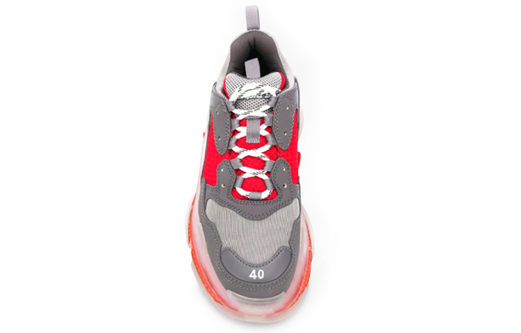 Purchase 巴黎世家 Triple S 運動鞋 '透明底 - 灰紅' 541624 W09ON 1291