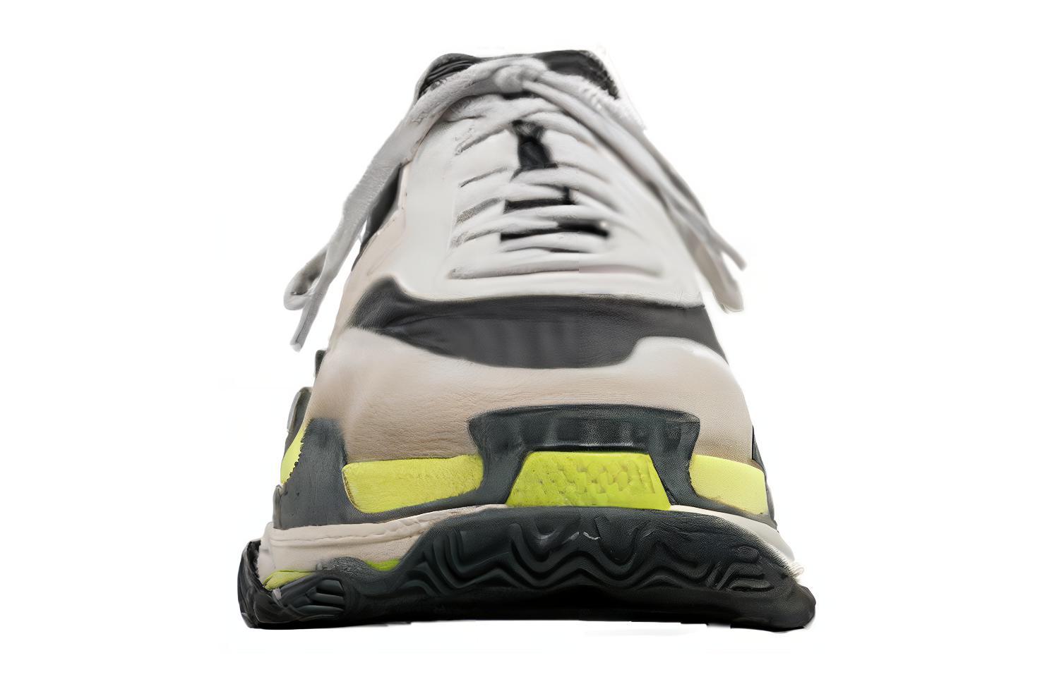 Shop 巴黎世家 Triple S 运动鞋 '浅灰荧光' 533888 W09T2 1293