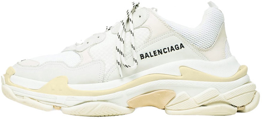 Balenciaga Triple S Trainer 'Putih Tan' 2018 534217 W09E1 9000 Buy Balenciaga Triple S Trainer 'Putih Tan' 2018 534217 W09E1 9000