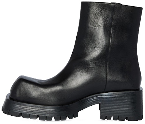Balenciaga Trooper Boots 'Black Leather' 678414WB9201000 Buy Balenciaga Trooper Boots 'Black Leather' 678414WB9201000