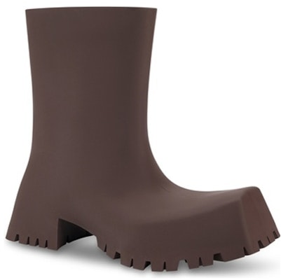 Balenciaga Trooper Rubber Boot 'Brown' 680660W0FO82015 Lookbook Balenciaga Trooper Rubber Boot 'Brown' 680660W0FO82015