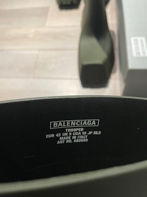 Balenciaga Trooper Rubber Boot 'Men's Black' 680660W0FO8 Order Balenciaga Trooper Rubber Boot 'Men's Black' 680660W0FO8