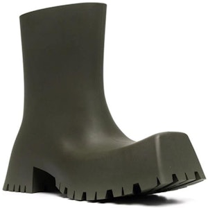 巴黎世家军靴橡胶靴深绿色 680660W0FO83300 Shop 巴黎世家军靴橡胶靴深绿色 680660W0FO83300