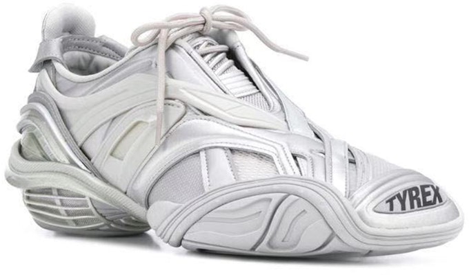 Balenciaga Tyrex Bandage Sneakers White/Silver 617535W2WA18100 Lookbook Balenciaga Tyrex Bandage Sneakers White/Silver 617535W2WA18100