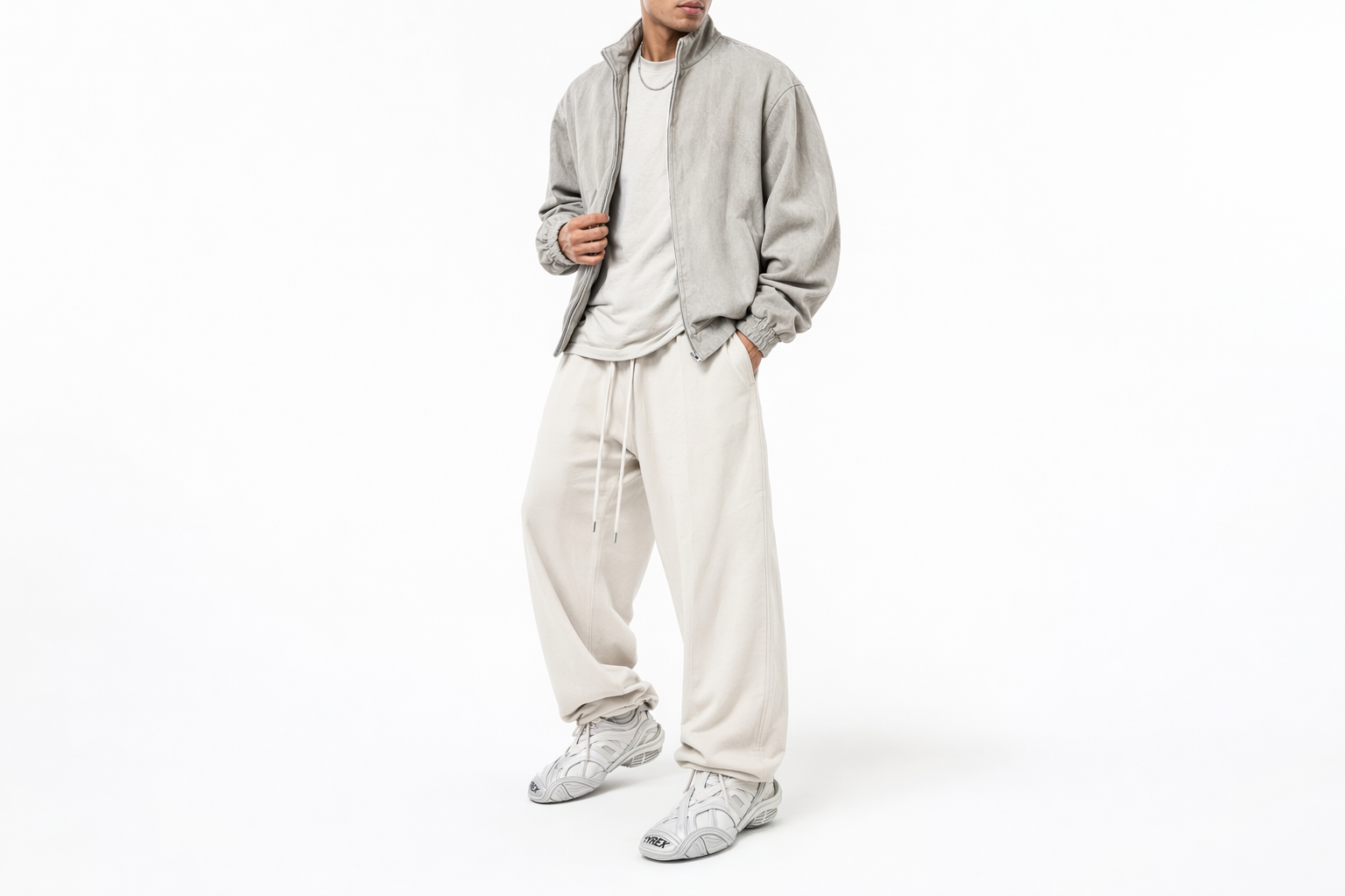 Order 발렌시아가 타이렉스 밴디지 스니커즈 화이트/실버 617535W2WA18100