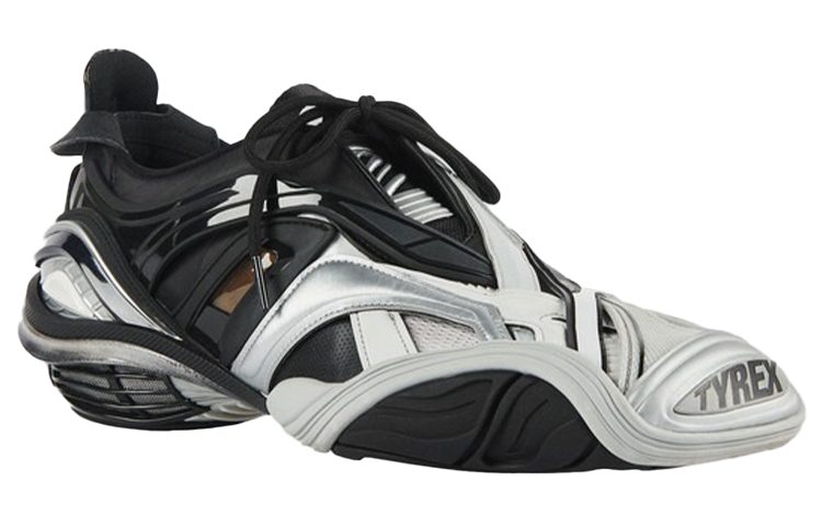 Shop Balenciaga Tyrex Low Depan 'Hitam Abu-Abu' 617535 W2CB1 1081