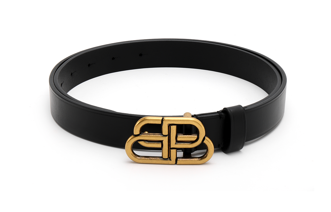 Lookbook Balenciaga Sabuk Kulit Hitam Unisex 2.5cm 581690-18O1M-1000