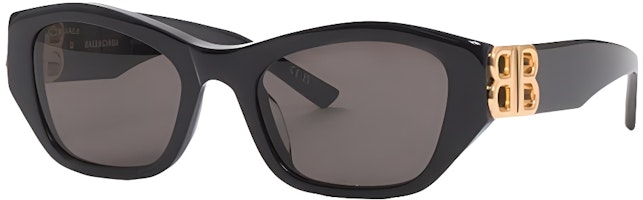 Balenciaga Unisex Black Irregular Plastic Sunglasses with Solid Lenses BB0311SK001 Balenciaga Unisex Black Irregular Plastic Sunglasses with Solid Lenses BB0311SK001