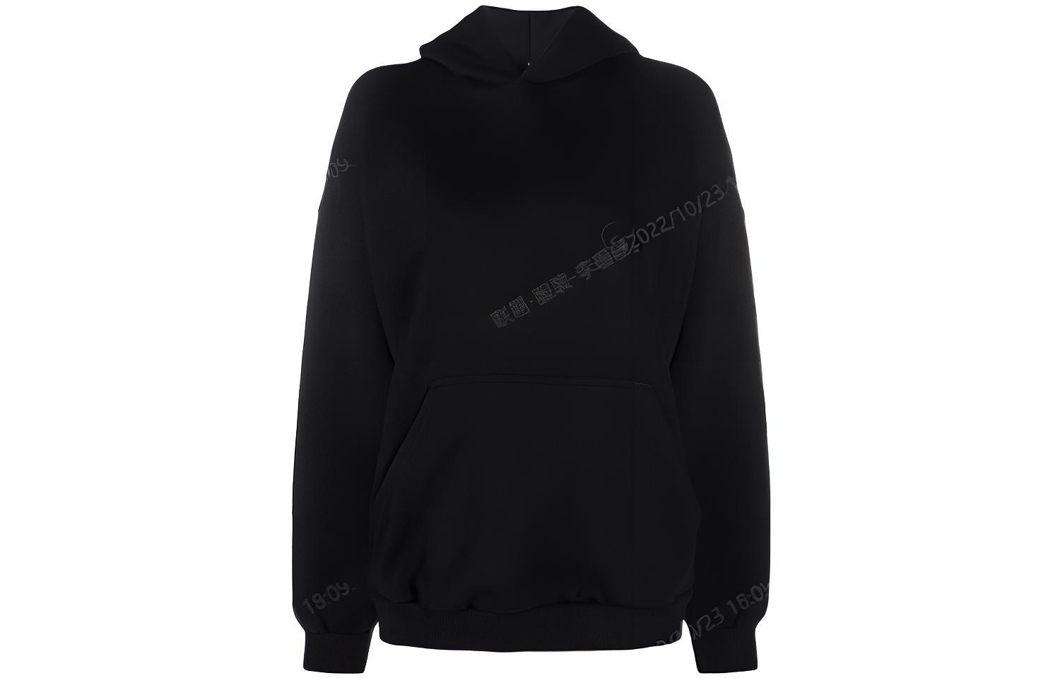 Balenciaga Unisex Black Logo Embroidered Long-Sleeve Sweatshirt. 675003TLV971069