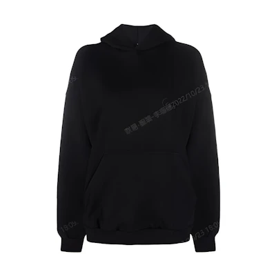 Balenciaga Unisex Black Logo Embroidered Long-Sleeve Sweatshirt. 675003TLV971069