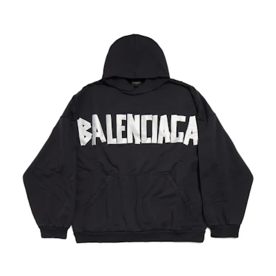 Balenciaga Unisex Black Logo Pullover Sweatshirt Regular Fit Long Sleeve. 739024TQVQ91073