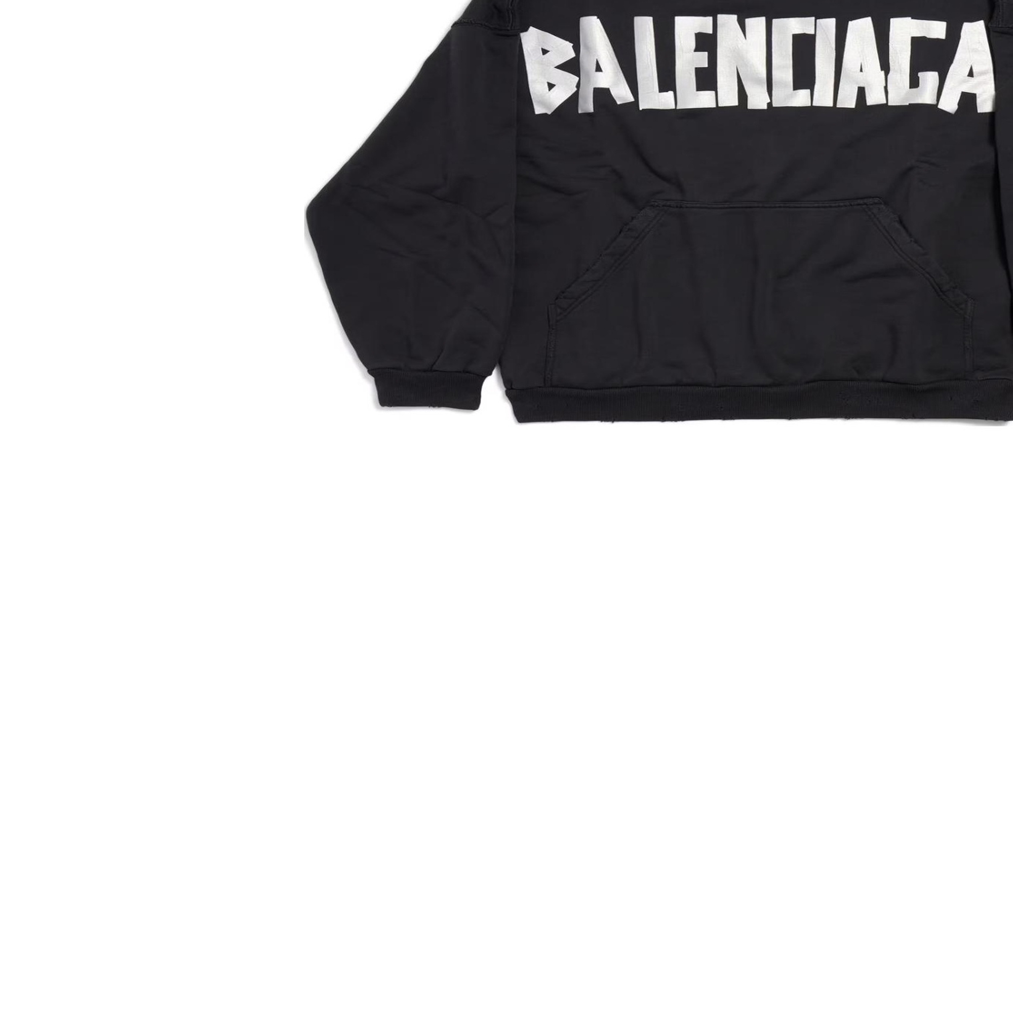 Shop Balenciaga Unisex Black Logo Pullover Sweatshirt Regular Fit Long Sleeve. 739024TQVQ91073