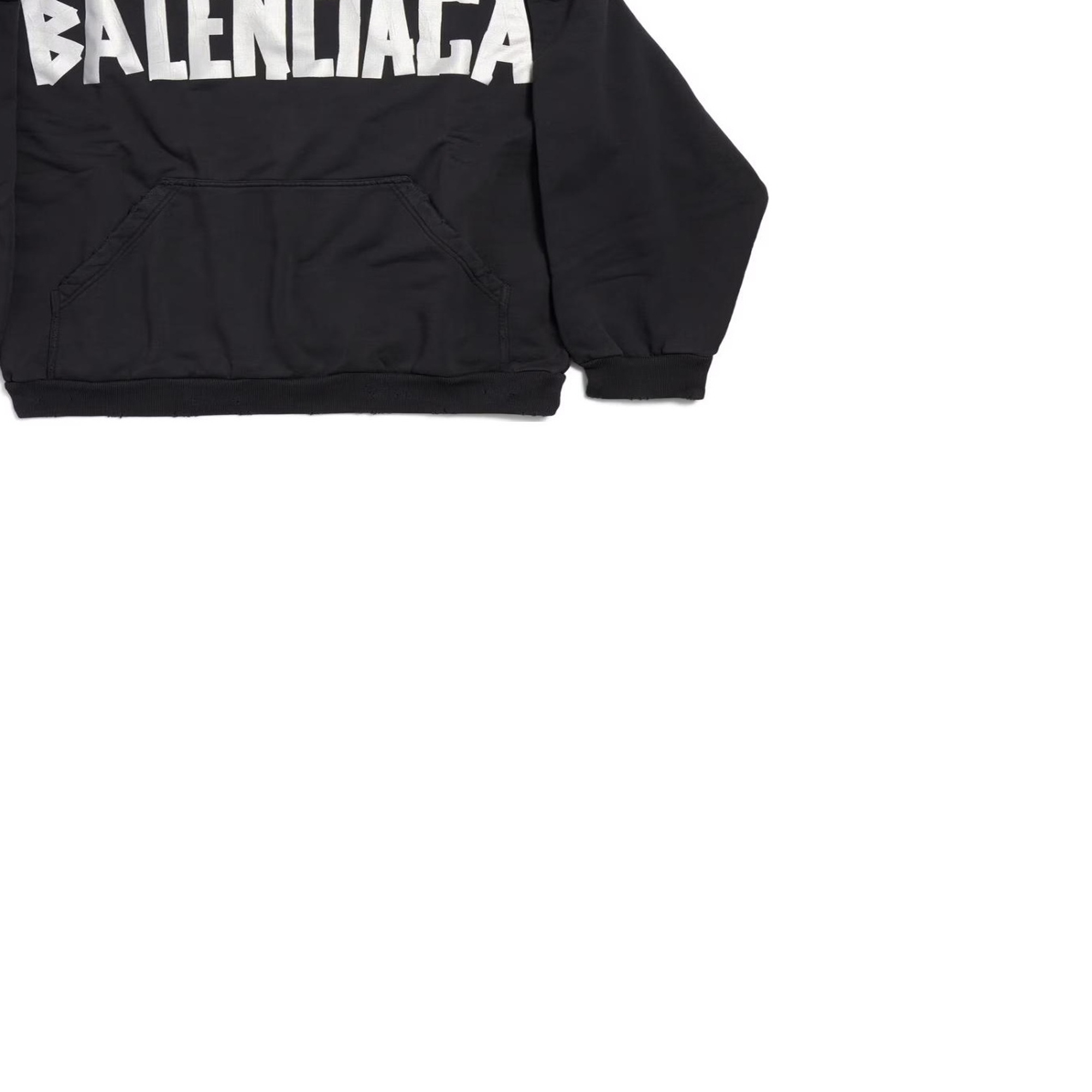 Purchase Balenciaga Unisex Black Logo Pullover Sweatshirt Regular Fit Long Sleeve. 739024TQVQ91073
