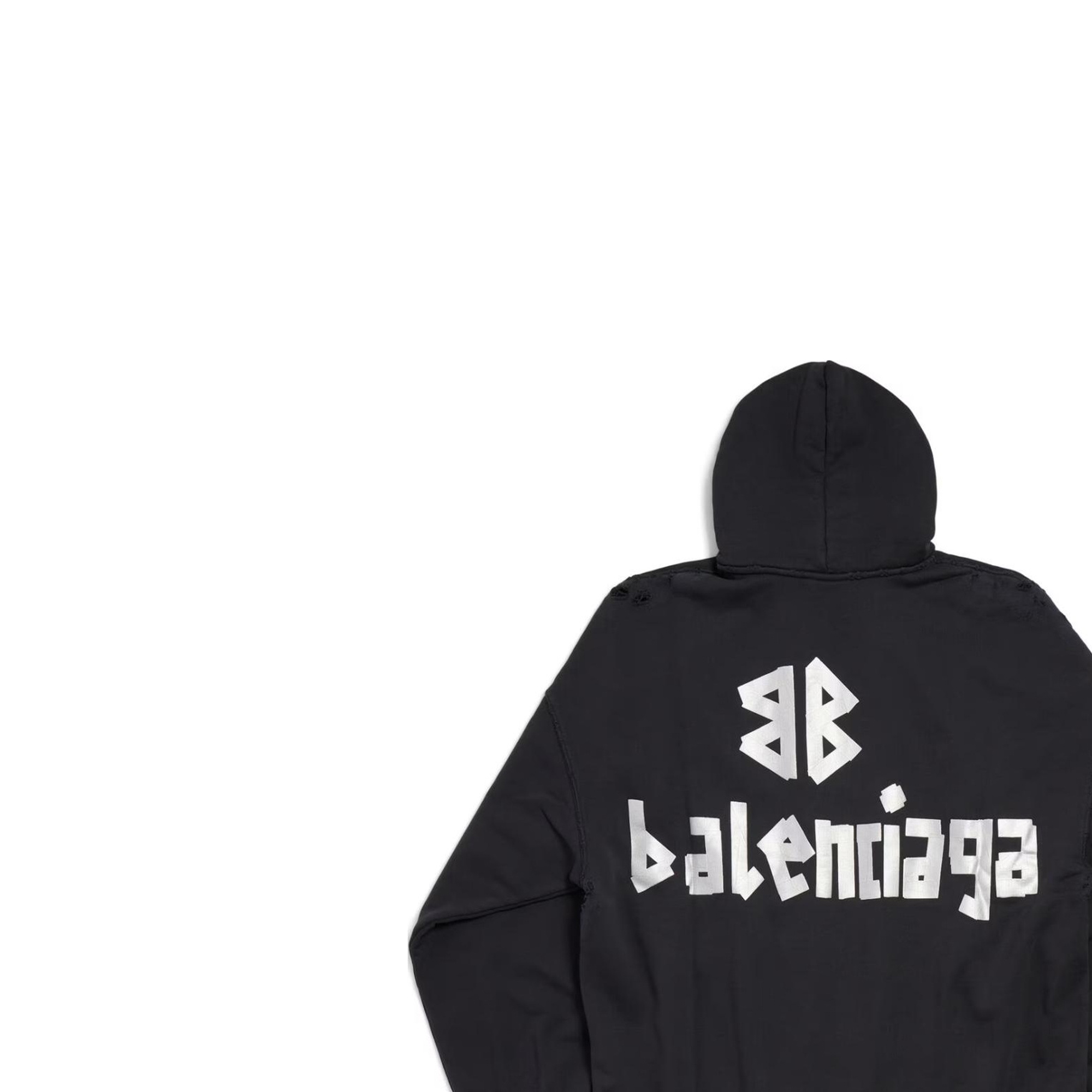 Sizing Balenciaga Unisex Black Logo Pullover Sweatshirt Regular Fit Long Sleeve. 739024TQVQ91073