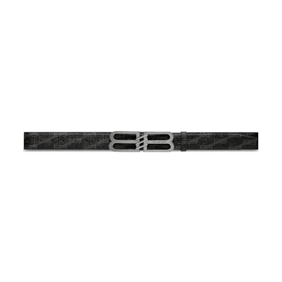Balenciaga Unisex Black Polyester Belt 4cm Casual Style. 703103210EI1060